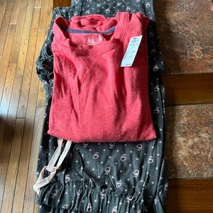 NWT Sonoma two pc size medium pajama set.